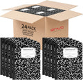ENVO Wide Ruled Composition Notebooks 24 Pack - Durable Hardcovers