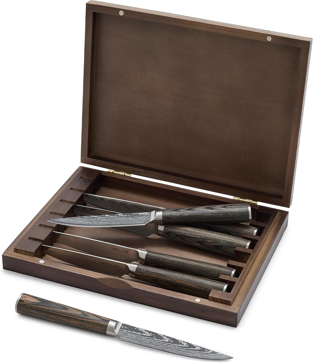 GreenPan x Bobby Flay 6 Piece Steak Knife Set with Wood Box