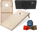 Tailgating Pros Cornhole Boards 3x2 ft - Solid Wood Set with LED Rings