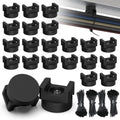 Magnetic Zip Tie Mount Kit with 200 Cable Ties - Strong Hold