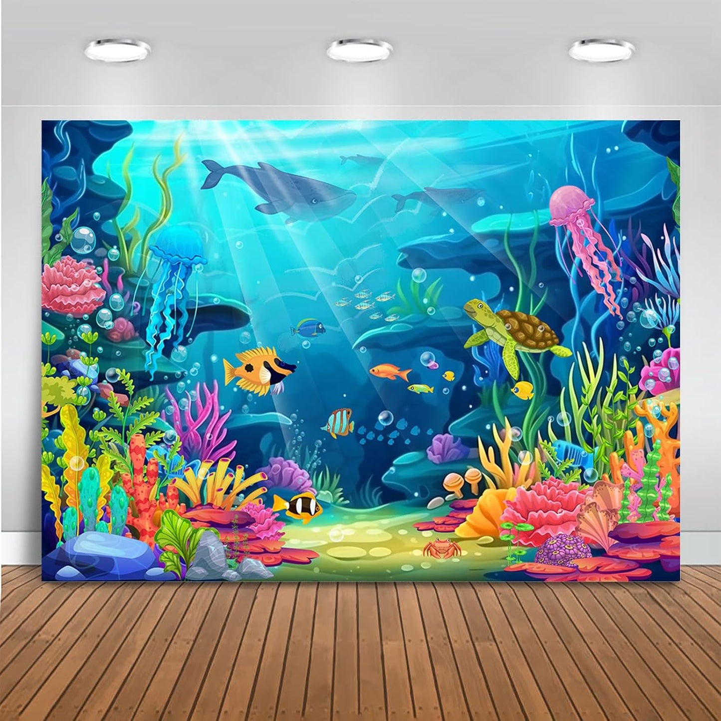 Mocsicka Under The Sea Backdrop for Ocean Theme Party Decor