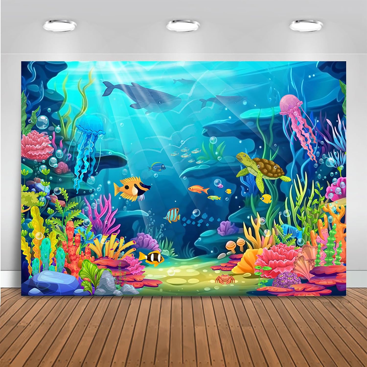 Mocsicka Under The Sea Backdrop for Ocean Theme Party Decor