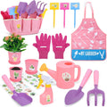 CUTE STONE Kids Gardening Set - 20-Piece Toddler Tool Kit