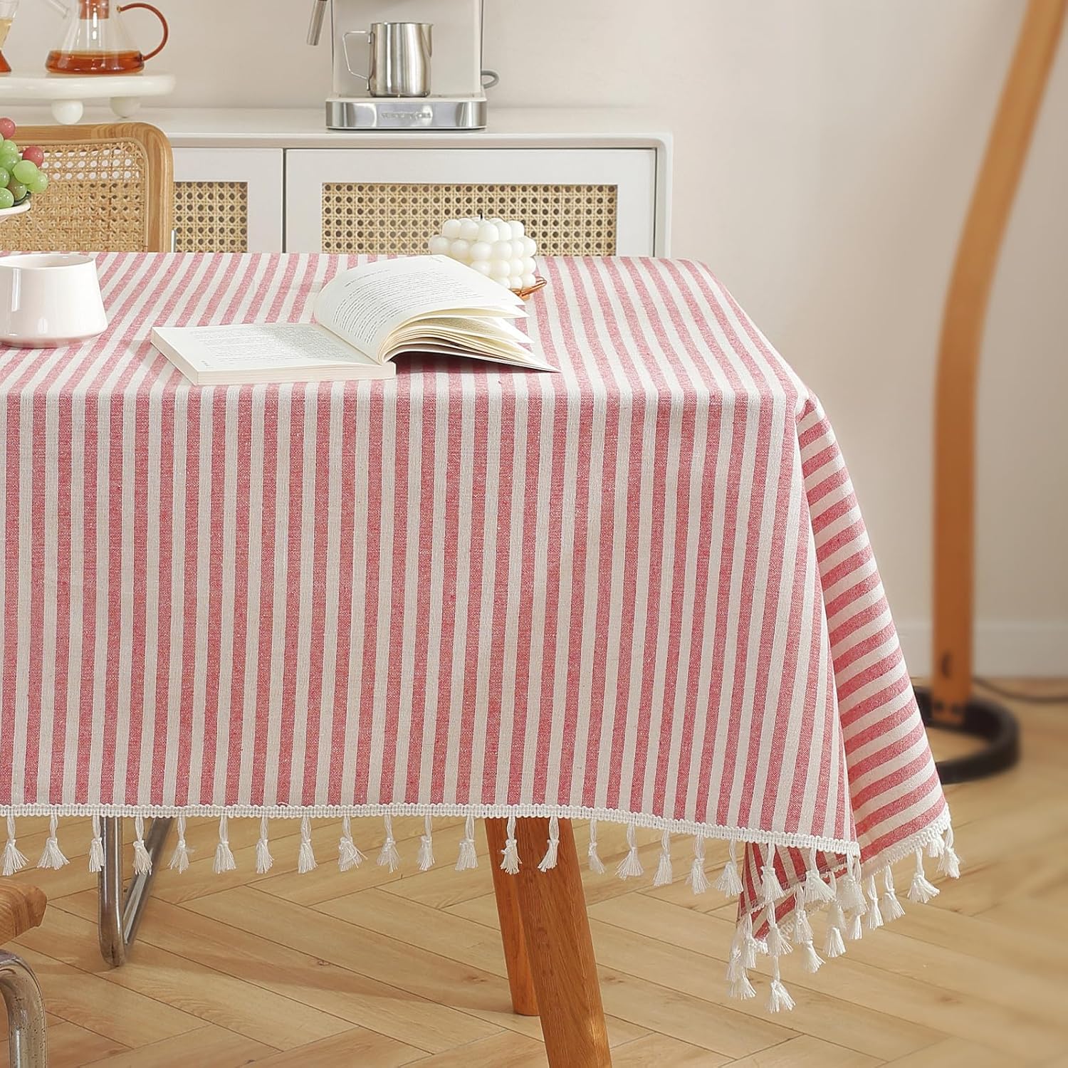 meioro Striped Tablecloth for Kitchen Dinning 60 x 120 Inch
