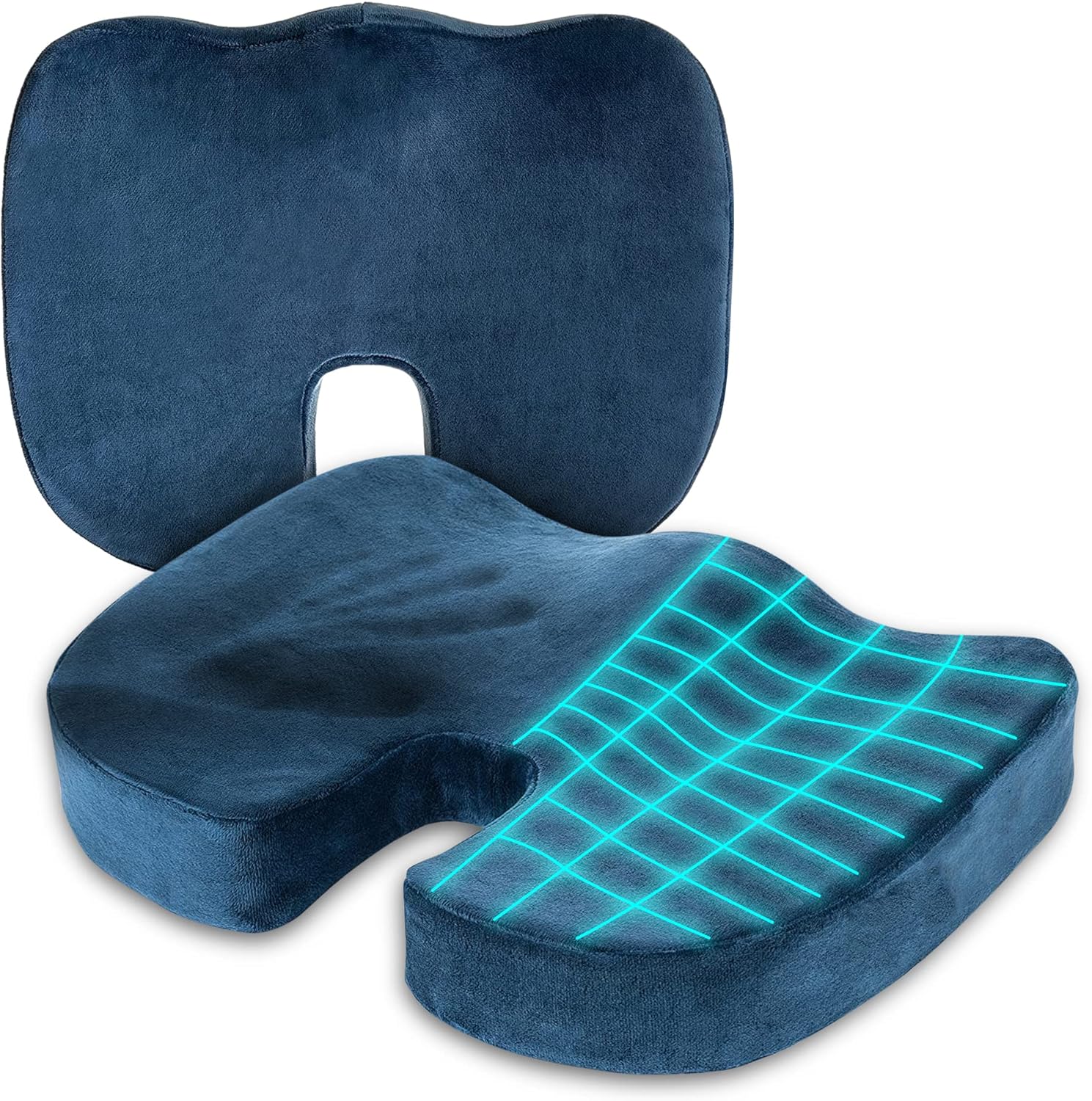 Orthopedic Memory Foam Seat Cushion - Pain Relief!