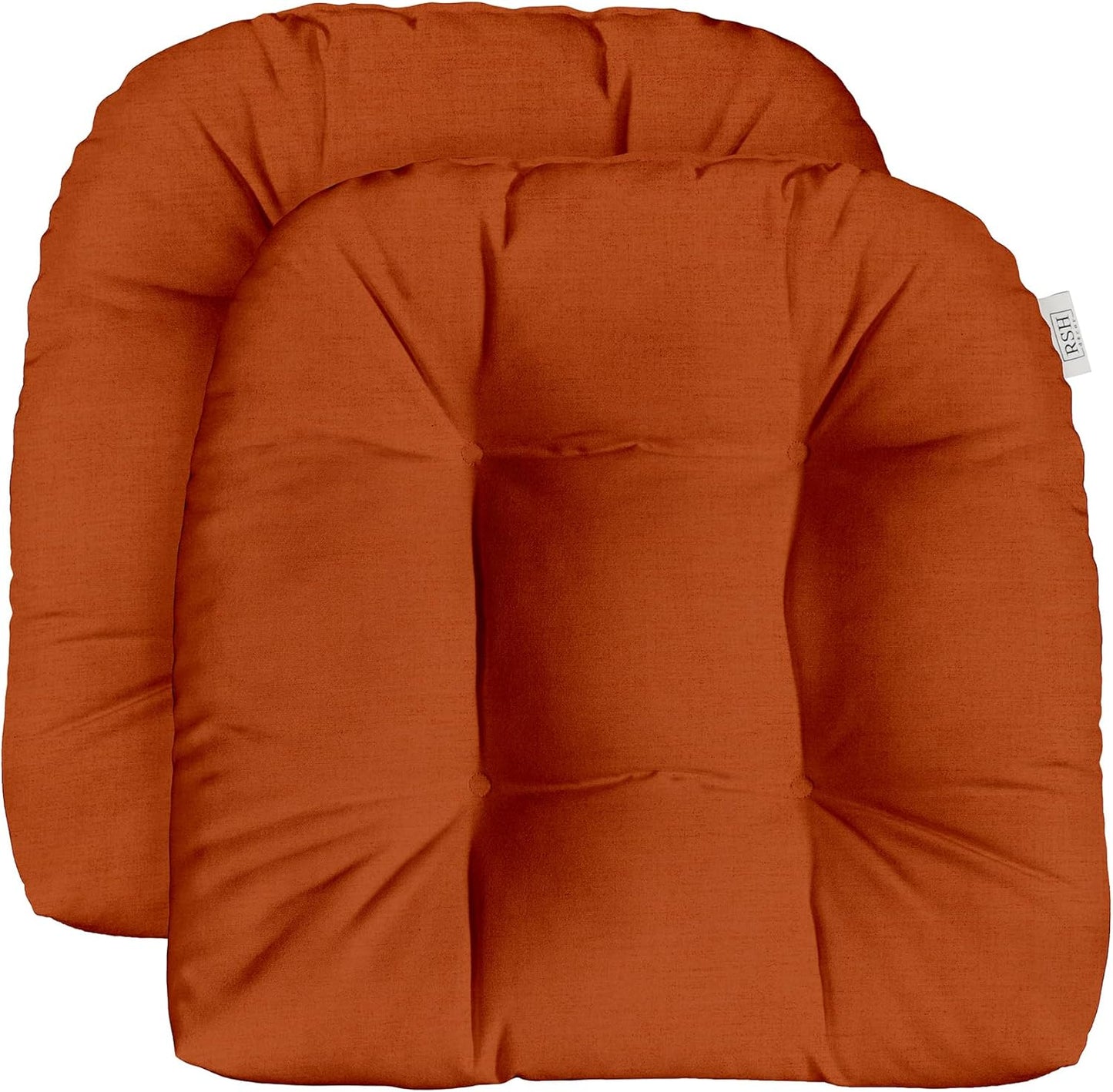 Sunbrella Tufted Wicker U-Shape Cushions Set of 2 for Outdoors