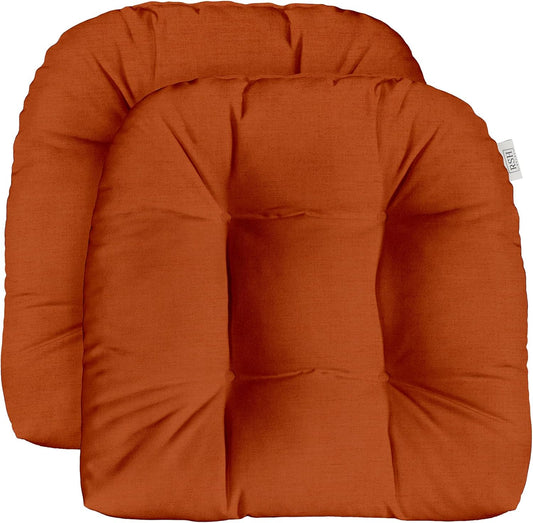 Sunbrella Tufted Wicker U-Shape Cushions Set of 2 for Comfort