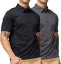 MIER Men's Outdoor Performance Tactical Polo Shirts - Moisture-Wicking
