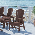 Adirondack Dining Chair - Weather Resistant Dark Brown