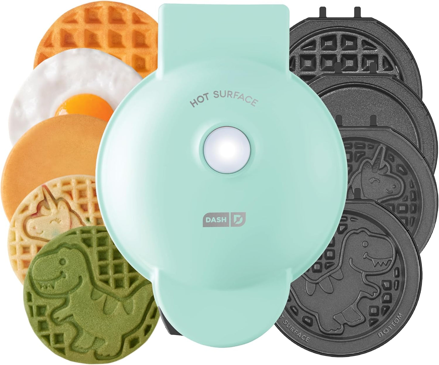 DASH Mini Waffle Maker - 4-in-1 Kids' Delight!