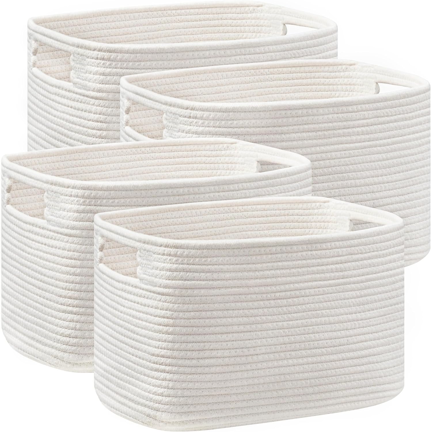 UBBCARE 4 Pack Shelf Baskets for Organizing Toys, Clothes & More