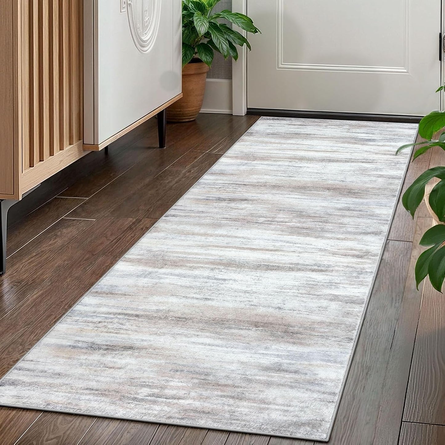 KOZYFLY Modern Abstract Kitchen Runner Rug for Stylish Spaces