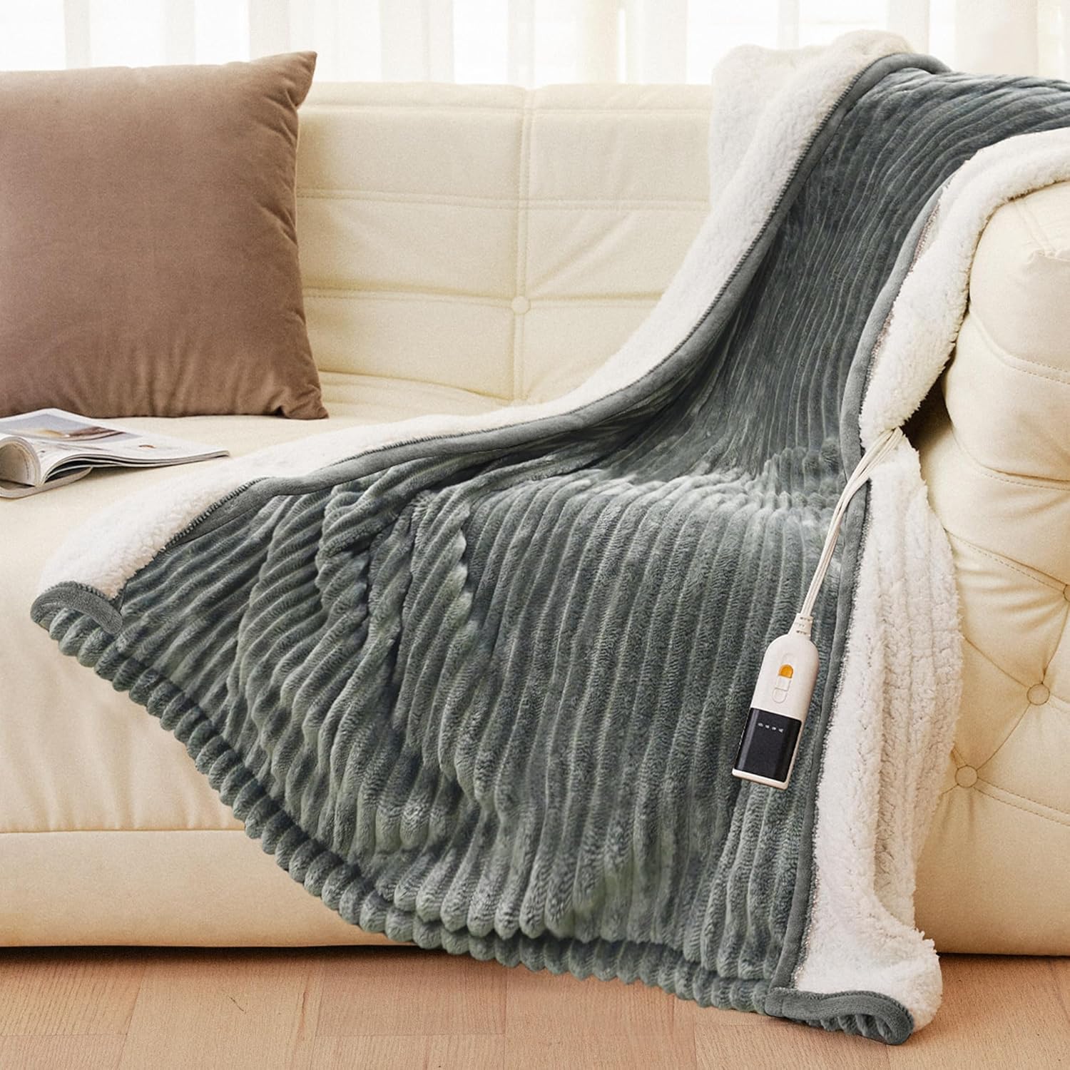 JET'S HOME Heated Blanket 50x60 ETL Certified for Cozy Warmth
