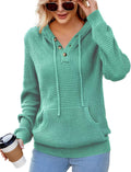 VIMPUNEC Oversized Womens Hoodie Knit Pullover - Cozy Fall Staple