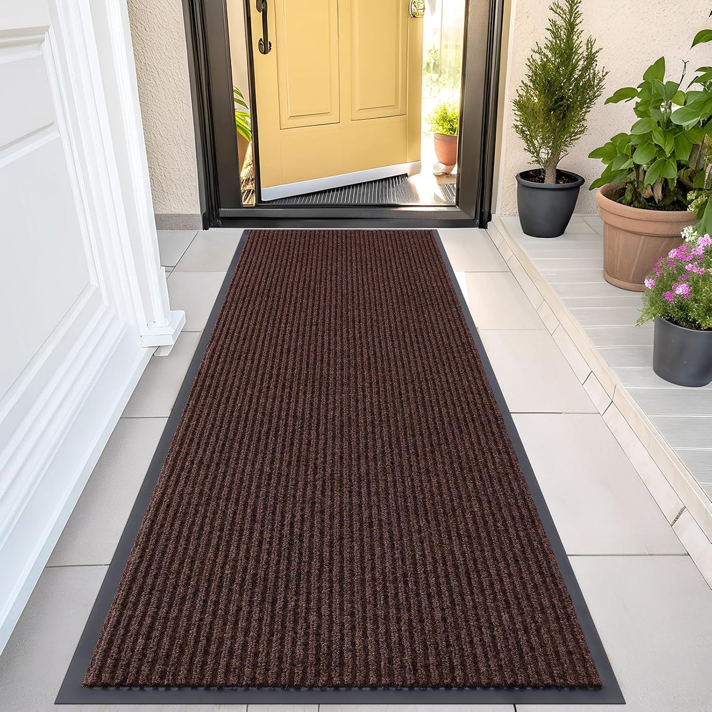OLANLY Waterproof Heavy Duty Doormat for Indoor Outdoor Use