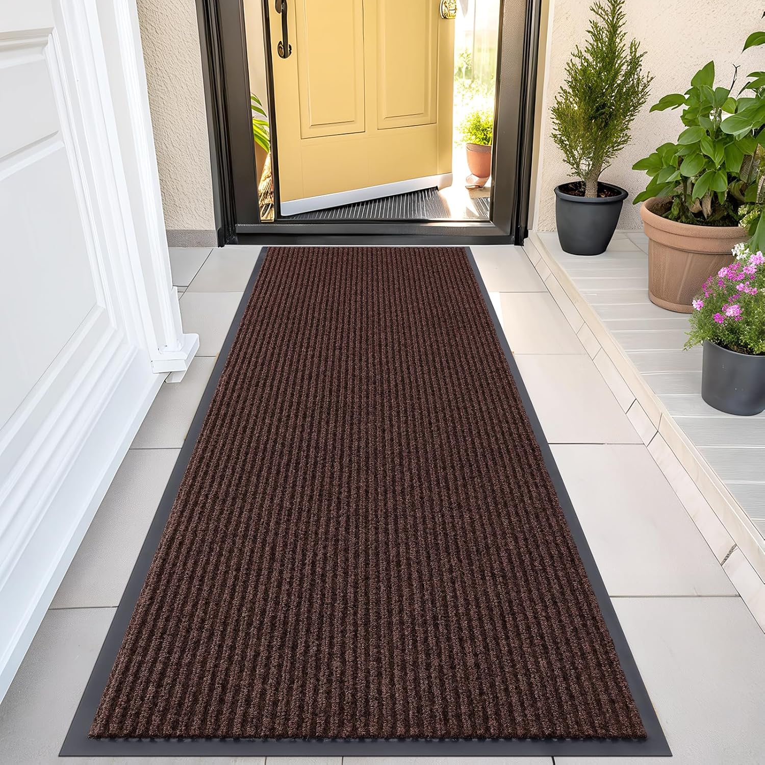 OLANLY Waterproof Heavy Duty Doormat for Indoor Outdoor Use
