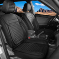 LINGVIDO Car Seat Covers Full Set - Breathable Waterproof Faux Leather