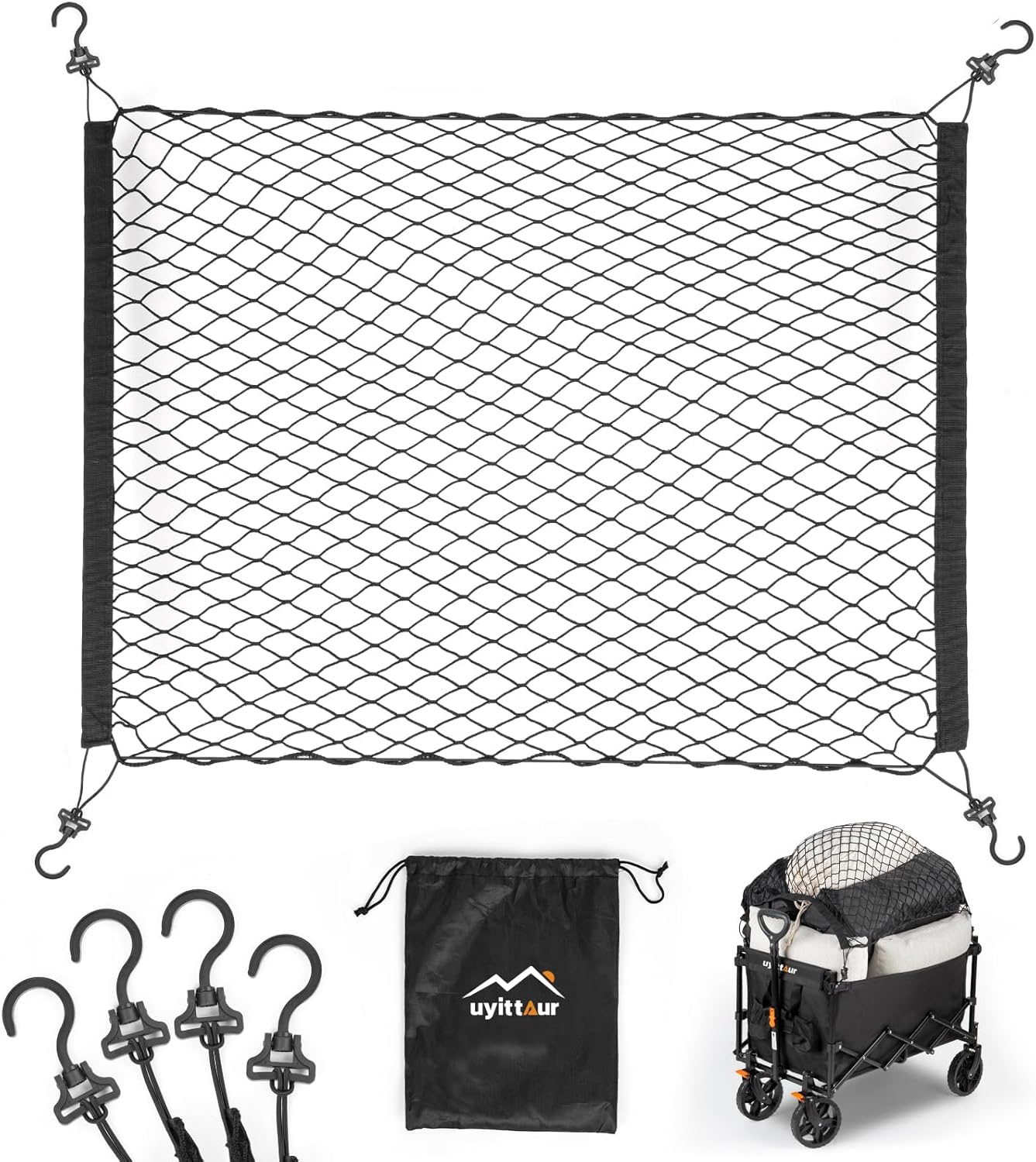 Uyittour Heavy Duty Wagon Cargo Net - Organize with Ease!