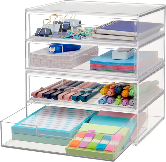 STORi Clear 4-Drawer Organizer: Maximize Space!