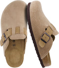 CUSHIONAIRE Hana Womens Clogs - Comfortable Vegan Suede Slip Ons have