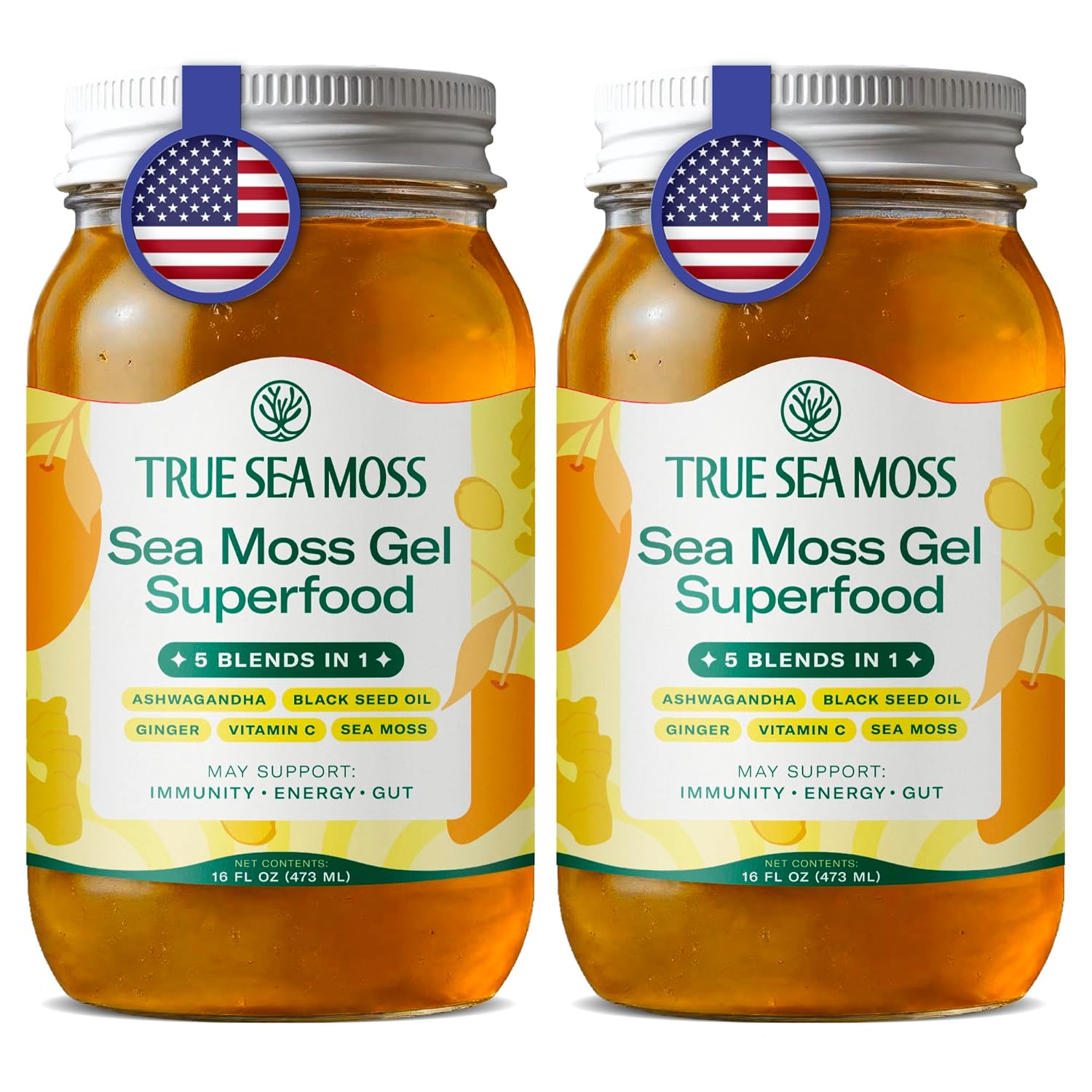 TrueSeaMoss Sea Moss Gel 5-in-1 Formula for Daily Wellness