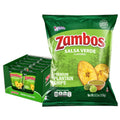Zambos Plantain Chips Salsa Verde, Crunchy Premium 12-Pack
