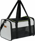 Cat Carrier up to 28 Lbs - Portable Foldable Soft-Sided Travel Bag
