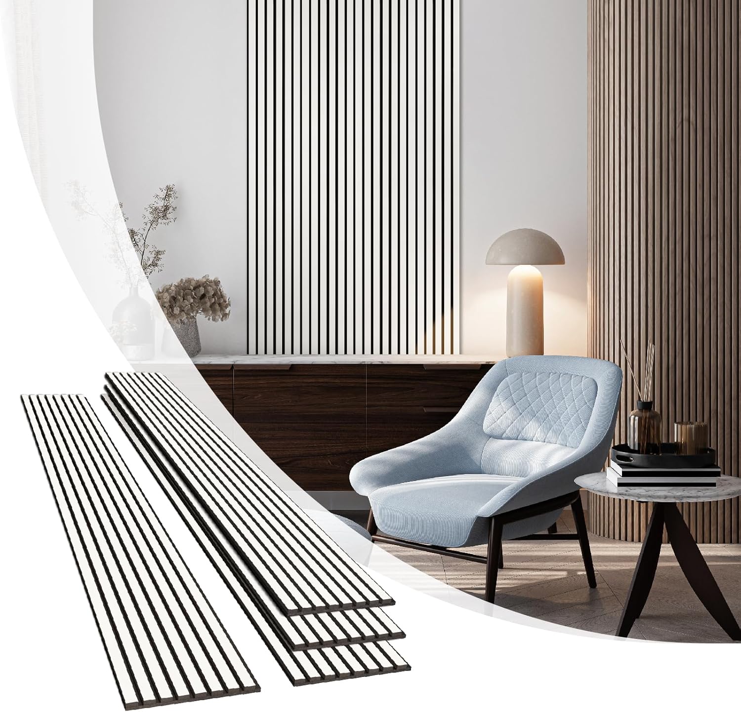 Olanglab Wood Slat Wall Panels for Stunning Interior Decor