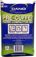 Dano Pre-Cuffed Compactor Bags 12 Pack - Durable Kitchen Fit