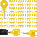 Electric Fence Insulator 200 pcs with Socket Tool - Durable Ring