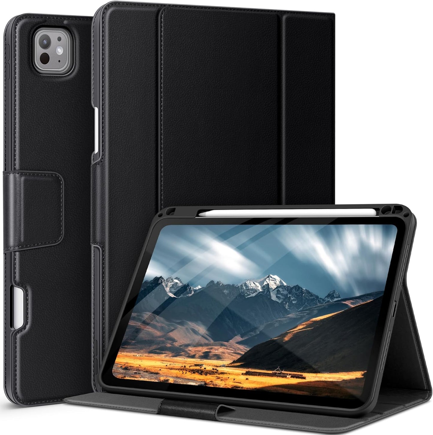 iPad Pro 11 Inch Case with Pencil Holder and Multiple Angles