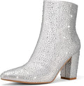 Rhinestone Boots for Women Glitter Ankle Boots - Sparkle with Comfort