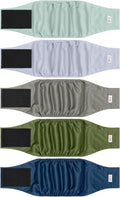 5 Pack Reusable Dog Diapers for Male Dogs - Premium Belly Bands