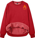MAGCOMSEN Women's Fleece Lined Crewneck Sweatshirt - Soft Warm