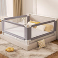 3-Piece Queen Size Bed Rail for Toddlers - Height Adjustable Safety