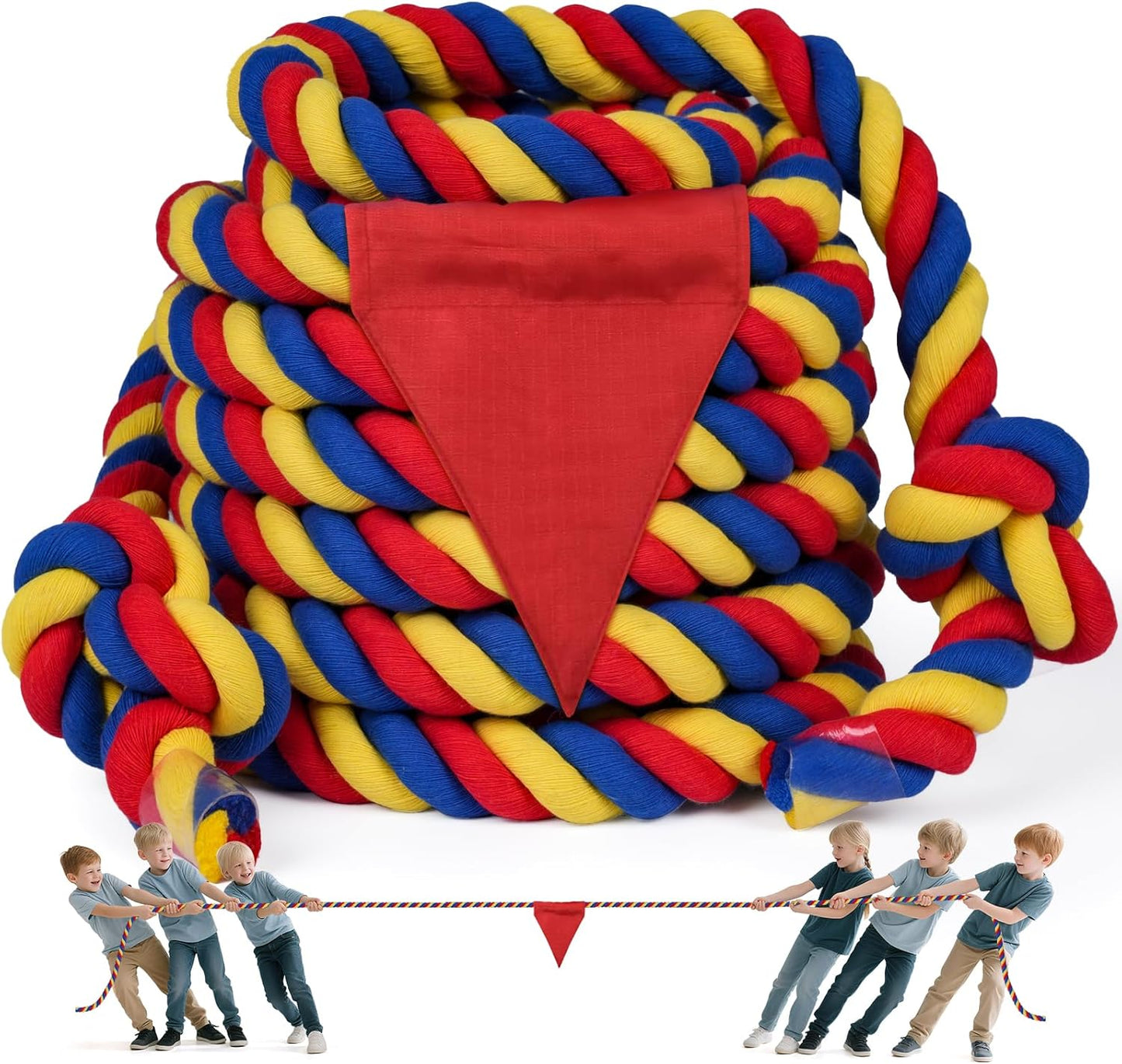 Tug of War Rope for Kids and Adults - 100FT Fun for All