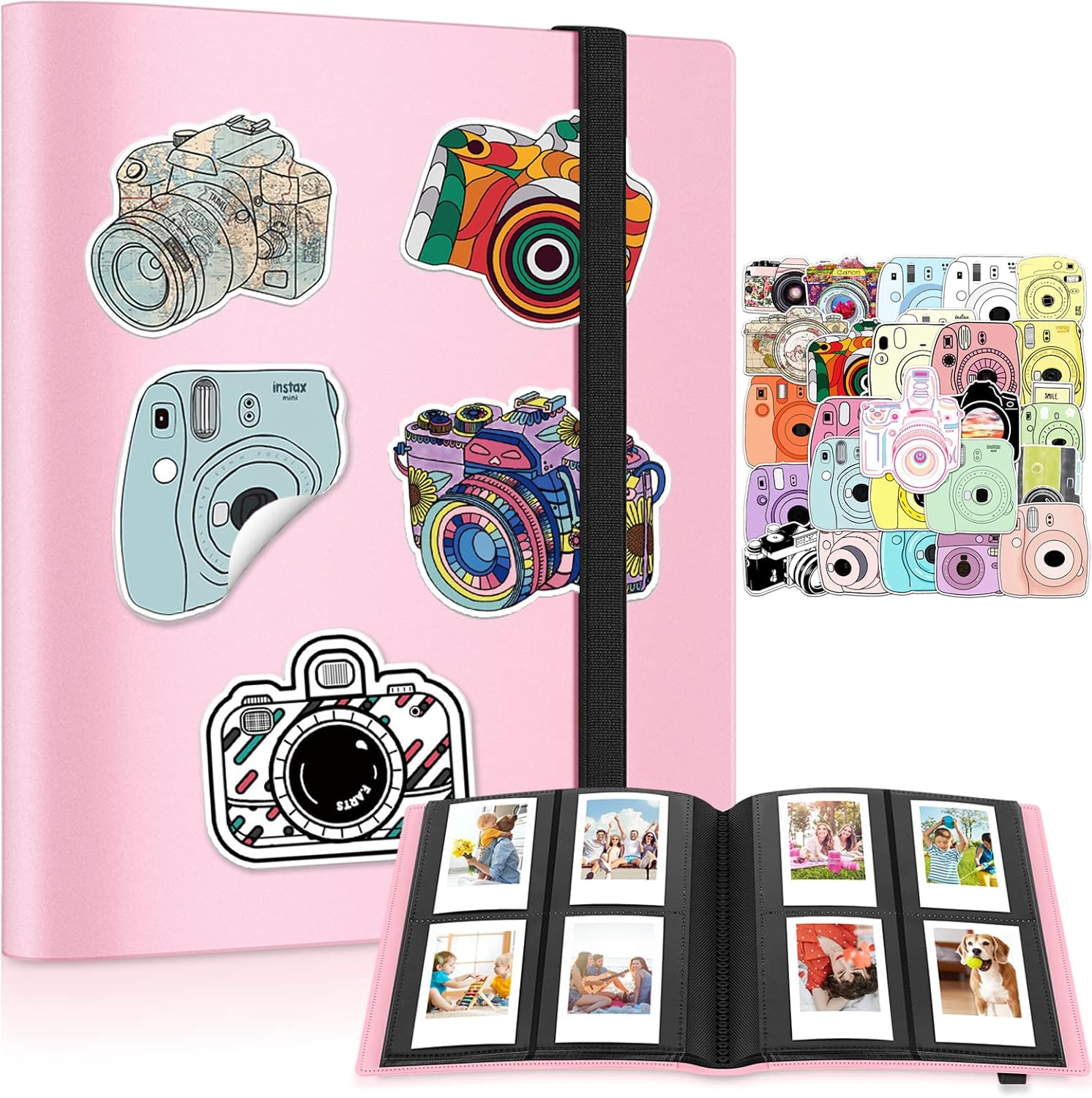 Ablus Mini Photo Album for Instant Cameras (160 Pockets, Pink)