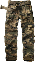 Womens Cargo Army Combat Work Pants with 8 Pockets - Casual Comfort