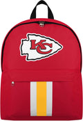 Kansas City Chiefs Primary Logo Solid Stripe Backpack - Team Travel