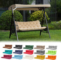 Porch Swing Cushions 3 Seater Replacement with Backrest - Waterproof