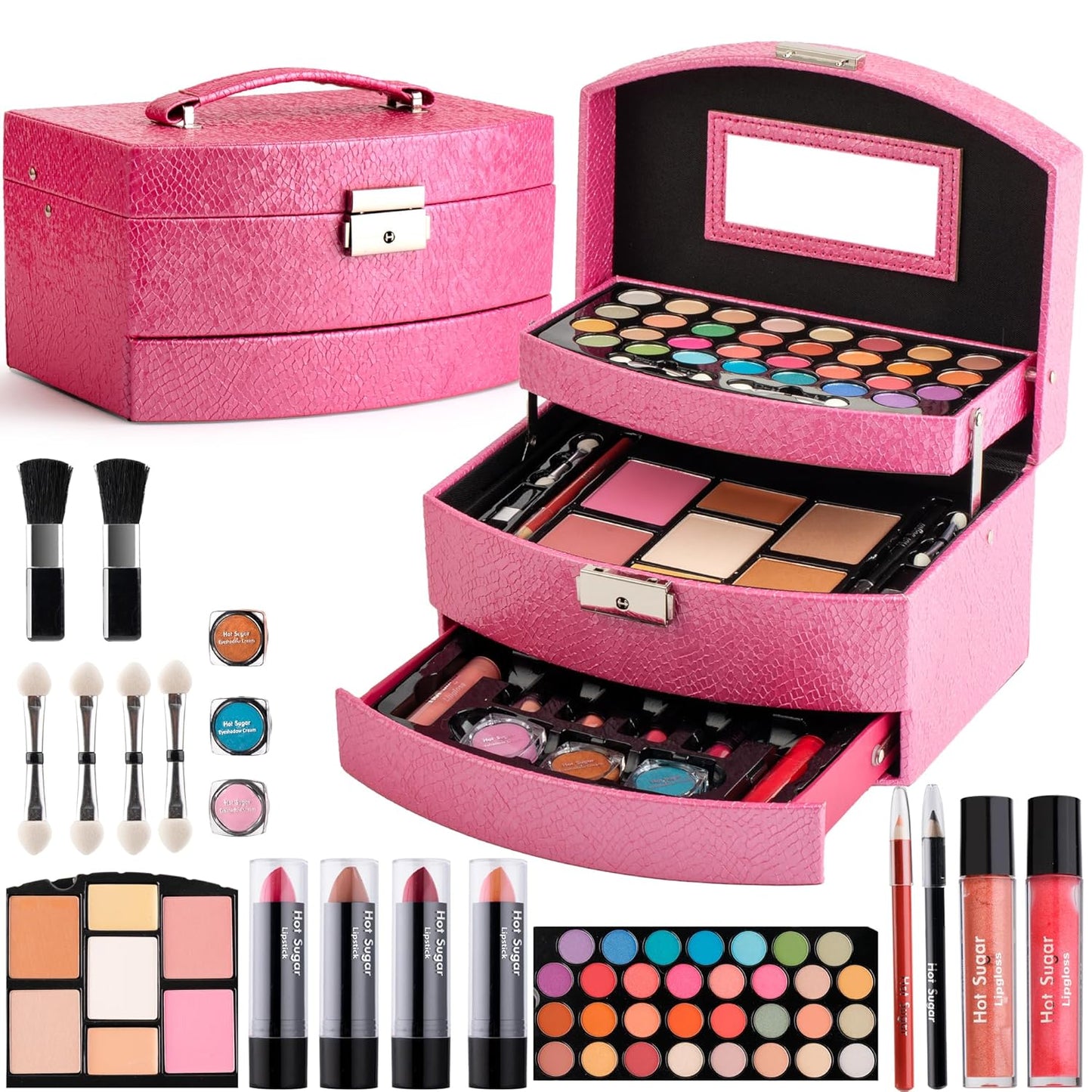 Hot Sugar Makeup Kit for Girls - All-in-One Cosmetic Set