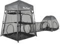 Cat Enclosures 3-in-1 Cat Tower Tent with Tunnel and Pop Up Cube