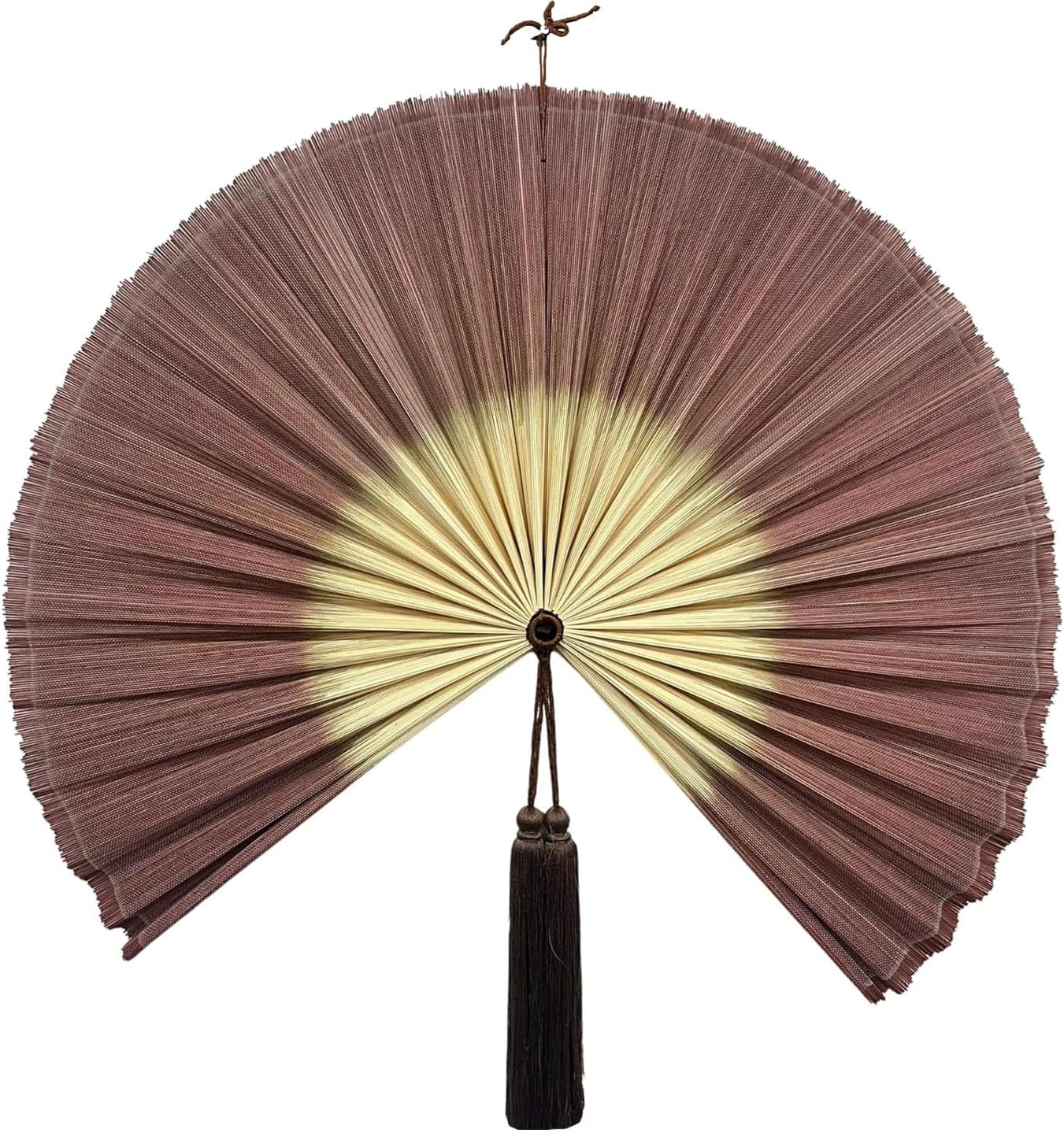 Gorgeous Bamboo Fan Wall Decor for Stunning Over Bed Style