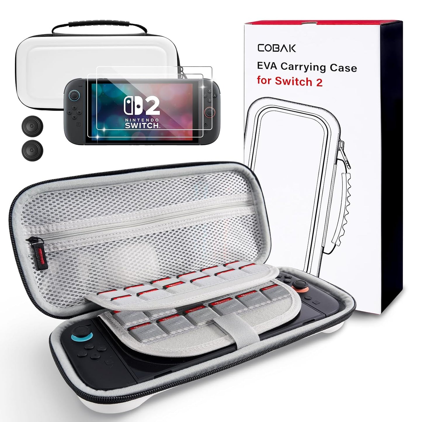 CoBak Large Capacity Carrying Case for Nintendo Switch 2 (2025)
