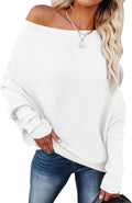 ANRABESS Womens Off Shoulder Sweater 2025 - Loose Fit Knit Top