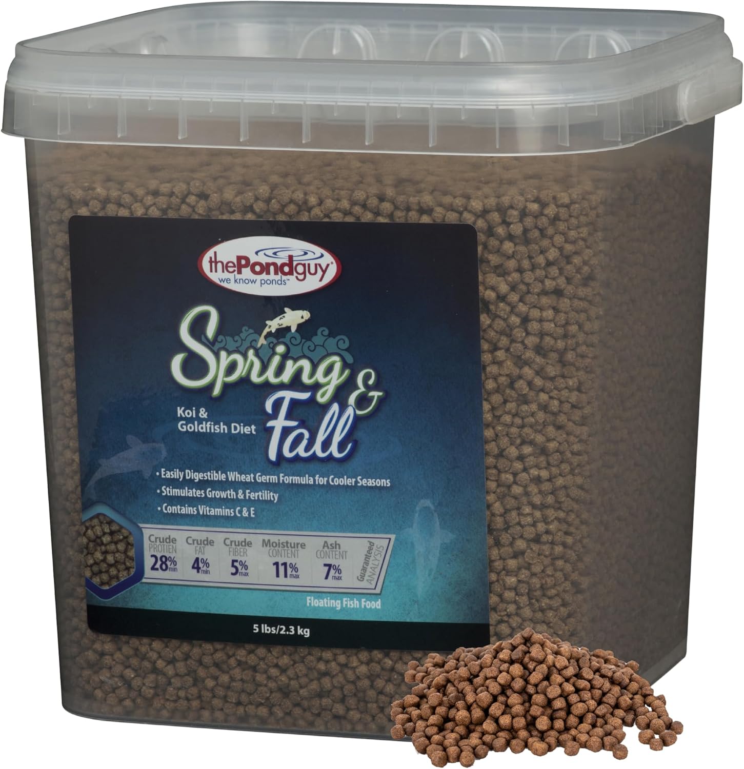 Premium Wheat Germ Fish Food for Koi & Goldfish Nutrition