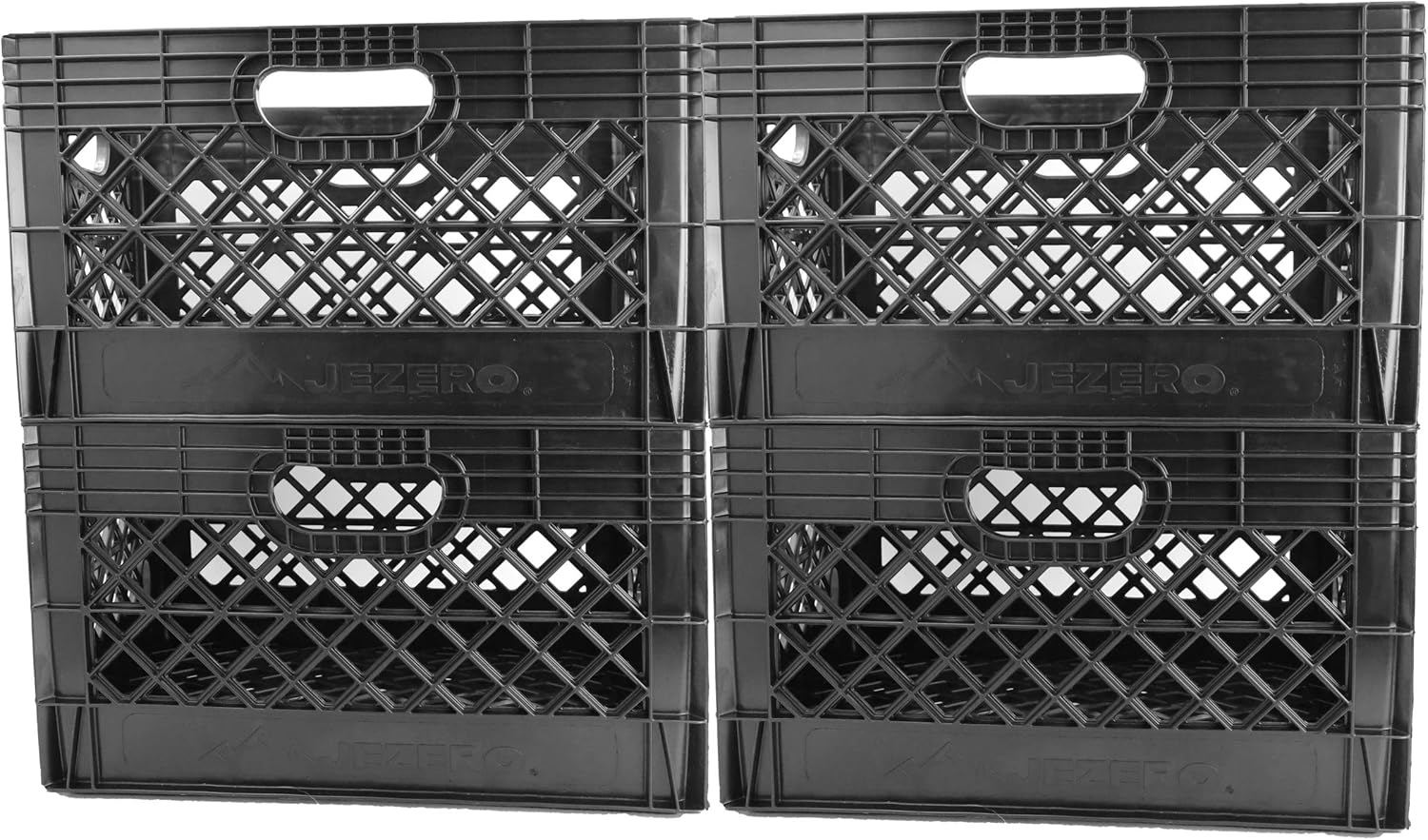Heavy Duty Plastic Crate 24 Quart Stackable Storage Bins