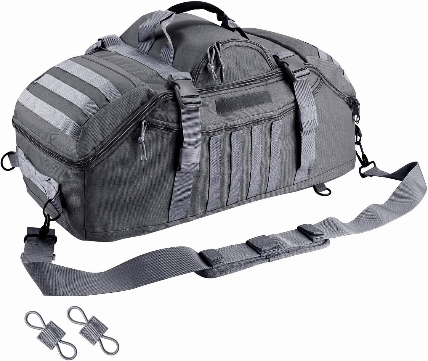 65L Large Duffle Bag - Tactical 3-in-1 Backpack for Sports