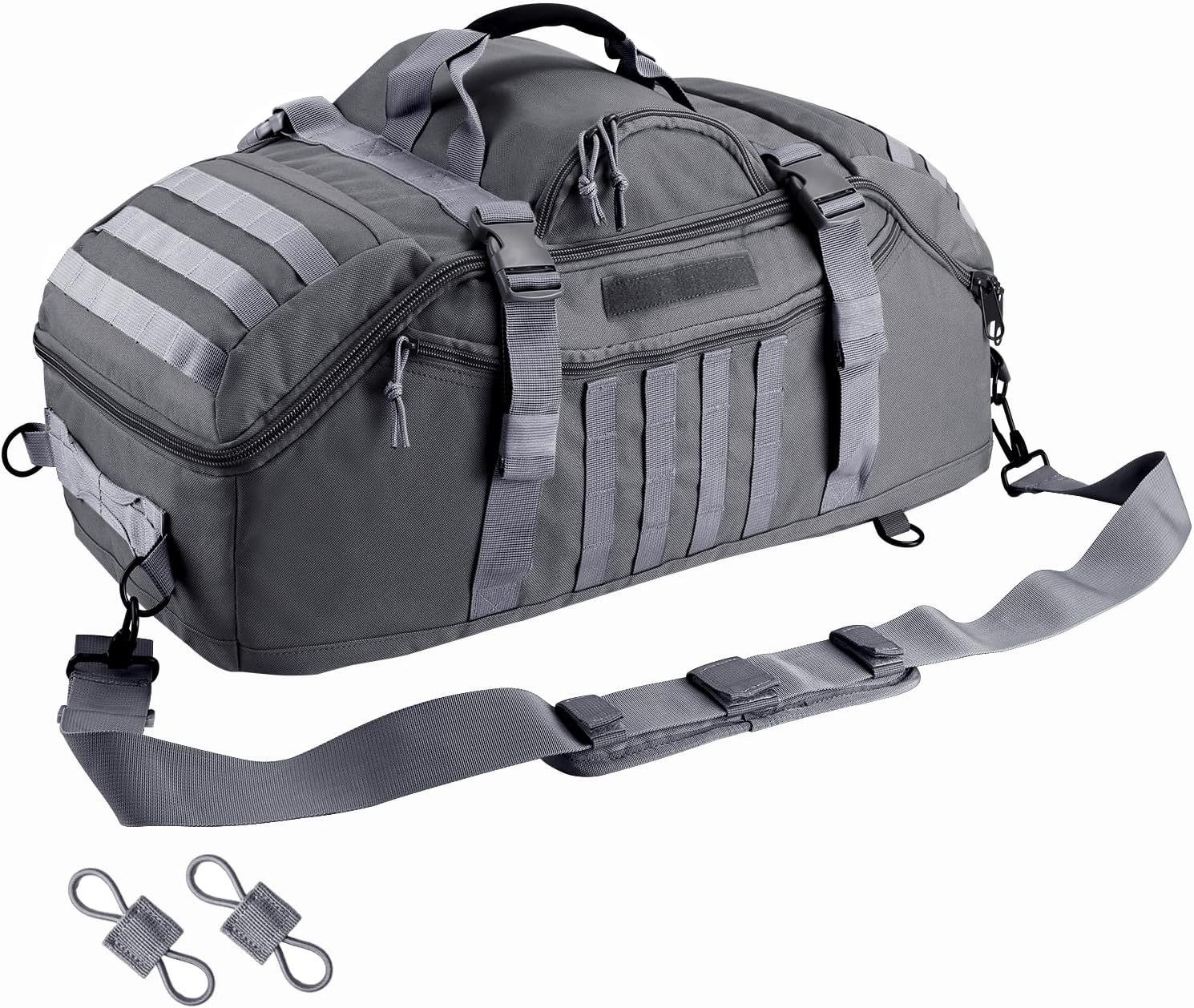 65L Large Duffle Bag - Tactical 3-in-1 Backpack for Sports