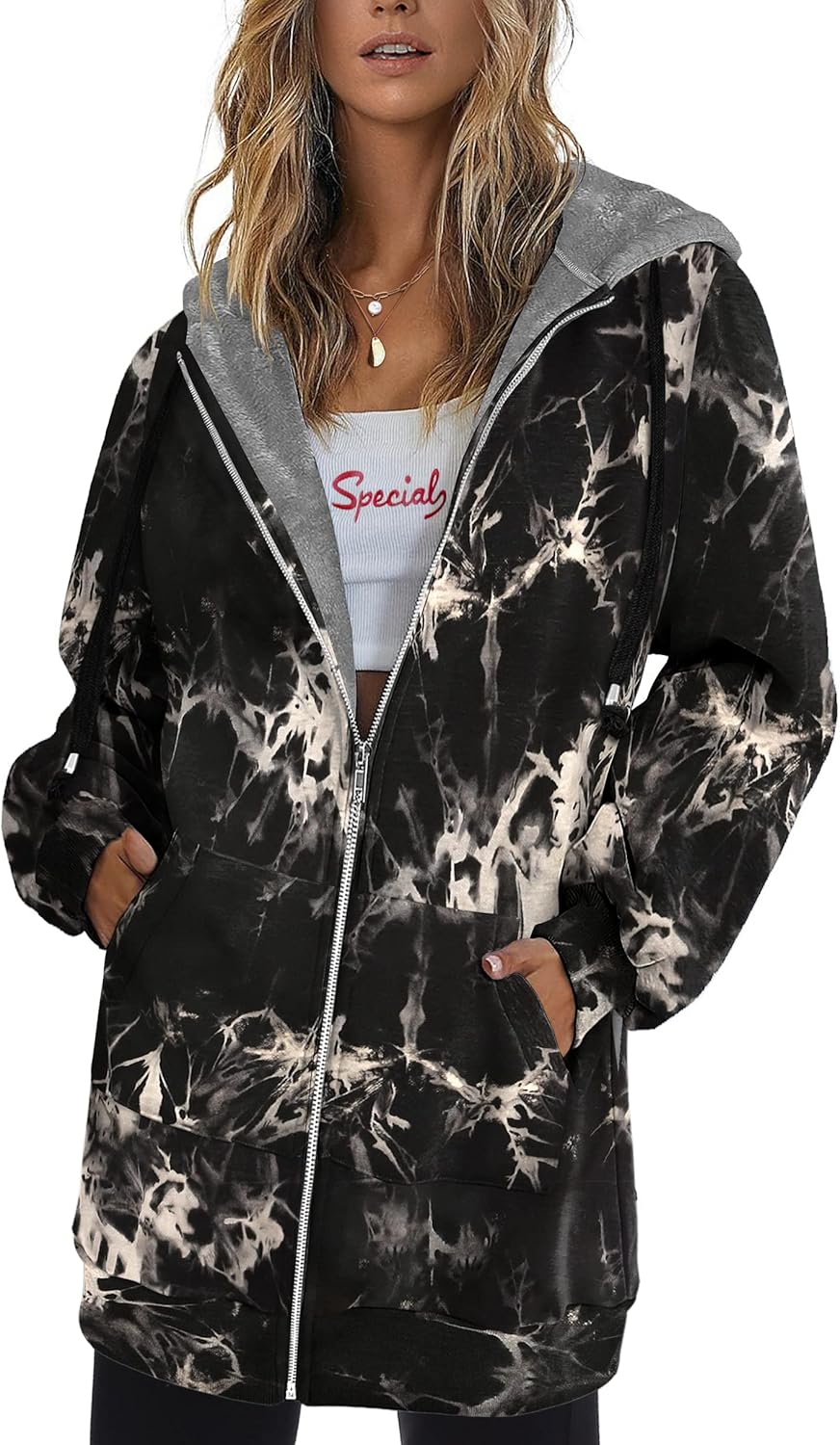 Zeagoo Women's Zip Up Hoodies for Fall and Winter Comfort